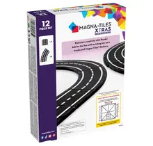 MAGNA-TILES® XTRAS Roads - 12 wegdelen