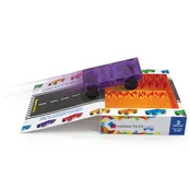 MAGNA-TILES Cars - auto's uitbreidingsset - paars en rood