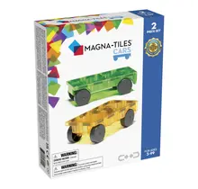 MAGNA-TILES Cars - auto's uitbreidingsset - groen en geel