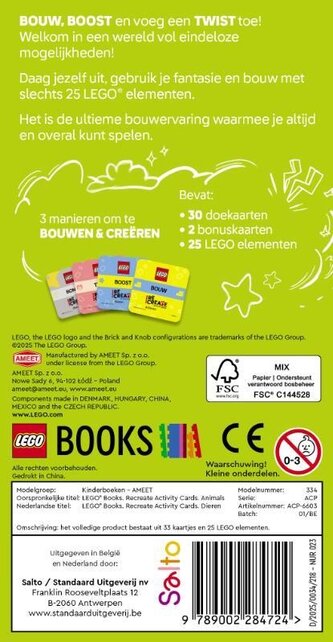 Lego ReCreate - Activity Cards - Dieren