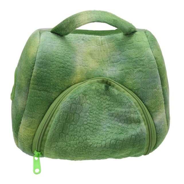 Speelset Dinosaurus huis met 4 vingerpoppen - hide away hand- en vingerpoppen