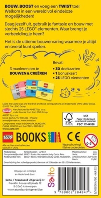Lego ReCreate - Activity Cards - Huisdieren