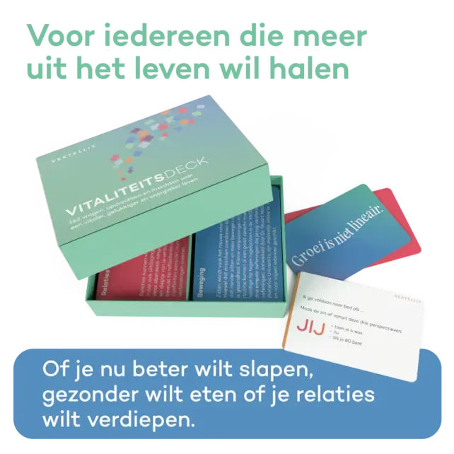 Vitaliteitsdeck - 162 vragen, opdrachten en inzichten voor meer vitaliteit en geluk