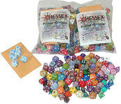 Polydice Dobbelsteen 6 stuks - mix