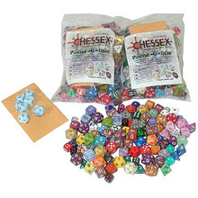 Polydice Dobbelsteen 6 stuks - mix