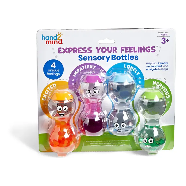 Express Your Feelings® Sensory Bottles - Excited, Nervous, Lonely, Impatient