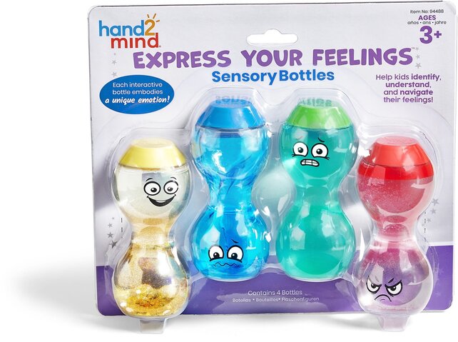 Express Your Feelings® Sensory Bottles - Happy, sad, scared, angry