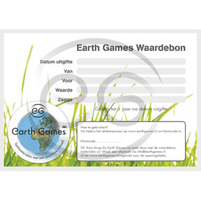 Waardebon Earth Games  €40,-