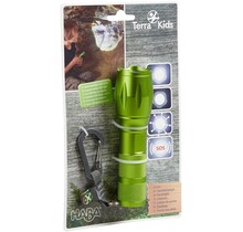 Terra Kids Led aluminium groen Zaklamp