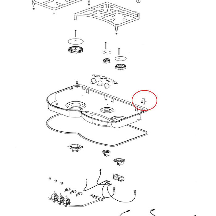 Thetford Thetford Hob 335 Dopje en Afdekdopje Pannenrooster
