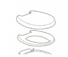 Thetford Bril & deksel Wit