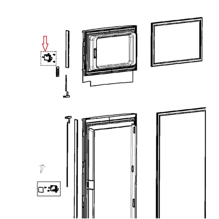 Dometic Dometic RMD8505 Koelkast sluiting