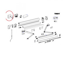 Thule Thule Main Housing 5200 12V Eindkapset Geanodiseerd