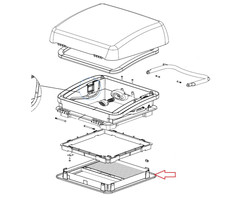 Dometic Dometic Micro Heki Binnenkader 23-42 met Hor