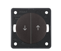 Berker Berker Jalouzie Drukcontact Flow/Pure Inbouw Bruin Mat