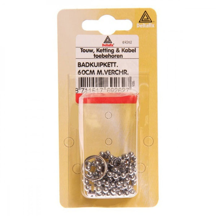 Deltafix 10 stuks Deltafix Badketting verchroomd 60cm 1st