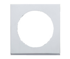 Berker 5 stuks Berker Afdekraam Pure 1-Vaks Chroom Mat