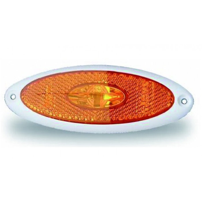 Jokon Jokon Zijmarkering LED SMLR2010 Ovaal Opbouw Oranje-Wit Frame