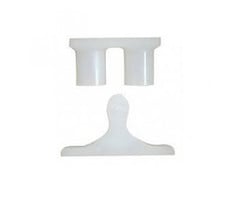 FjordOutdoor Polysnapper kunststof Wit à 2 stuks