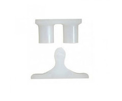 FjordOutdoor Polysnapper kunststof Wit à 2 stuks