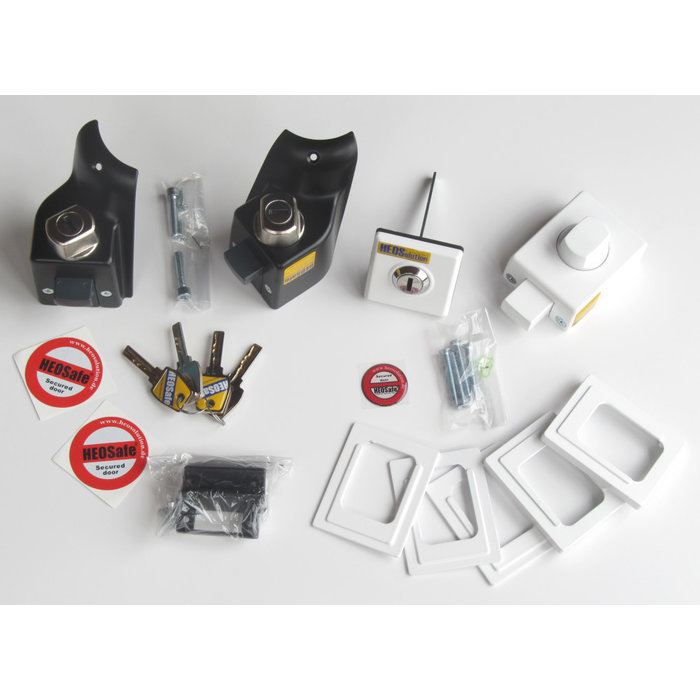 Heosafe HEOSafe Set Fiat Ducato 250/290 2 Sloten Zwart Wit