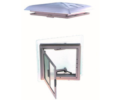 MPK MPK Dakluik 40x40cm Transparant Grote Kap+Combirollo Wit