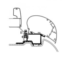 Thule Thule optioneel roof adapter Sprinter 6200