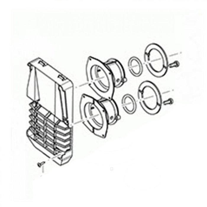 Truma Truma wand-afvoerset S2200 z.buis