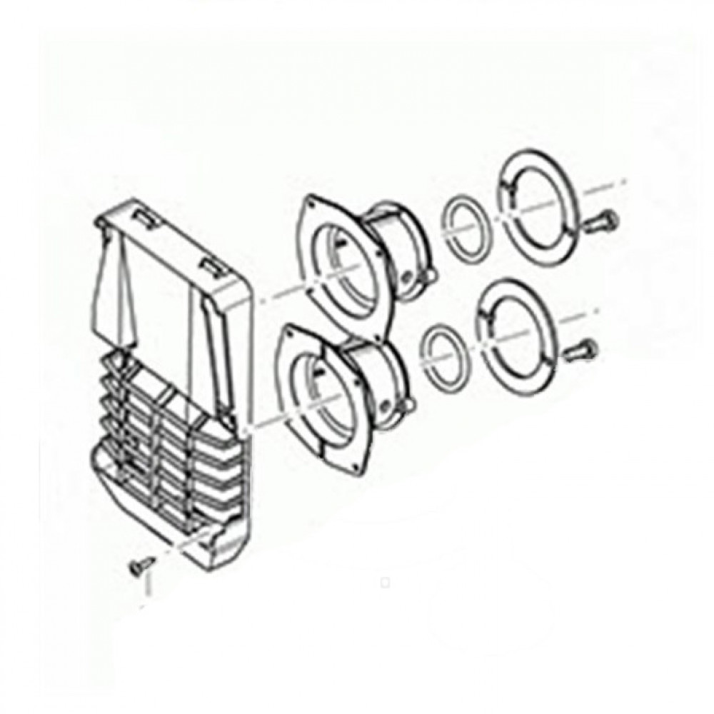 Truma Truma Wand-Afvoerset S2200 zonder Buis