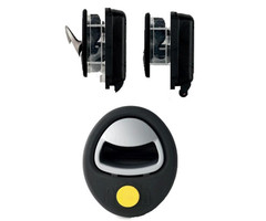 Fjord Outdoor Deurslot Magic Zwart/Zilver Greep EXCL.Cylinder