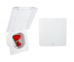 Fjord Outdoor Gasinbouwdoos Vierkant met Gaskraan Wit Element Line