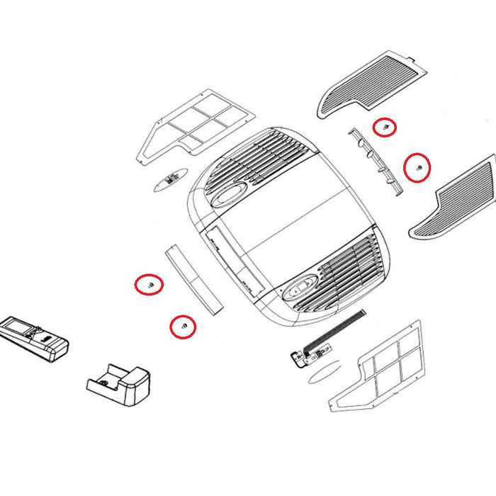 Teleco 6 stuks Telair Dualclima 8400H Klinknagel
