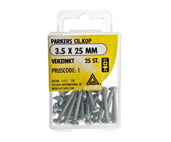 Deltafix 10 stuks Deltafix Parker CK Verzinkt 3.5x25mm Set 25st