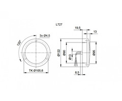 Jokon Jokon Mistlicht LED 727 Rond Wit
