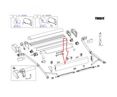 Thule Thule lead rail 6200 3,00m white