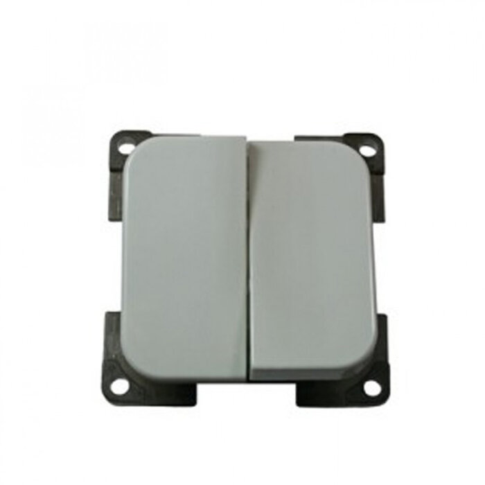 Presto Presto Wipschakelaar Dubbel Inbouw Grijs S-10.000