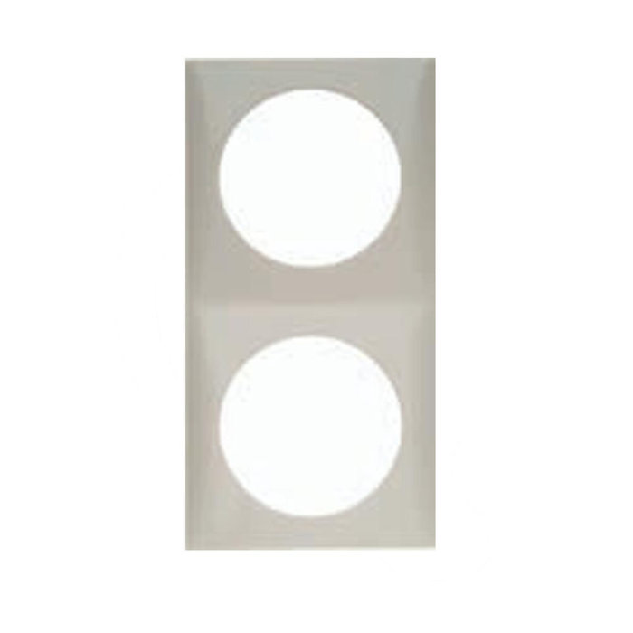 Berker Berker Afdekraam Flow 2-Vaks Chroom Gelakt