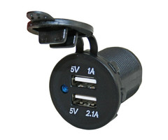 FjordOutdoor Power Line Contactdoos USB Lader 1x1A + 1x2.1A