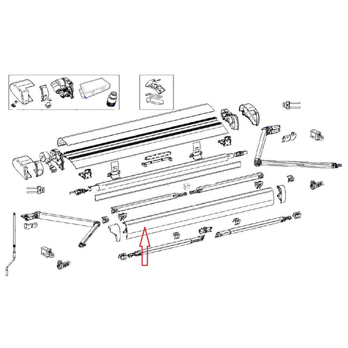 Thule Thule 6300 Lead Rail 4.00 Wit