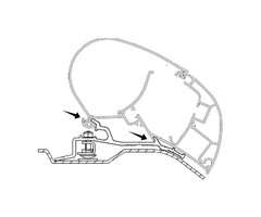 Dometic Dometic Ducato/Jumper/Boxer H2 Adapter