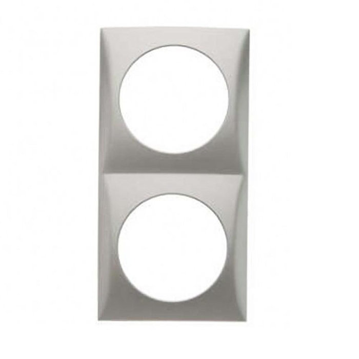 Berker Berker Afdekraam Pure 2-Vaks Chroom Mat