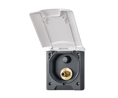 FjordOutdoor Buitendouche Aansluiting met Schakelaar Wit