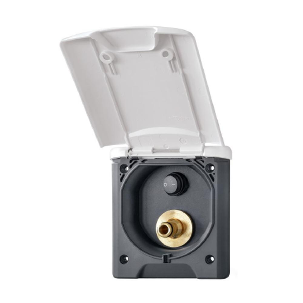 FjordOutdoor Buitendouche Aansluiting met Schakelaar Wit