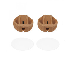 Fjord Outdoor Hoekverbinder rond met afdekkap Wit à 4 stuks