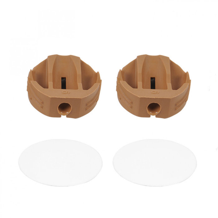 Fjord Outdoor Hoekverbinder rond met afdekkap Wit à 4 stuks