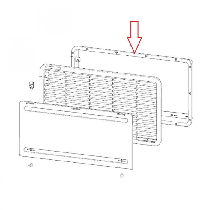 Dometic Dometic Inbouwframe Wit LS 330