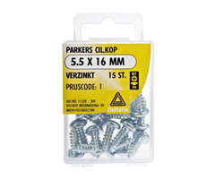 Deltafix 10 stuks Deltafix Parker CK Verzinkt 5.5x16mm Set 15st