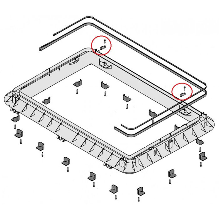Dometic Dometic Heki 2 Afstandshouder met schroeven