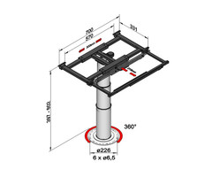 Ilse Ilse Tafelpoot met Schuifbladdrager