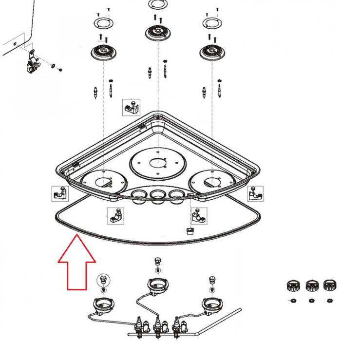 Dometic Dometic PICE08 Profielafdichting Zwart
